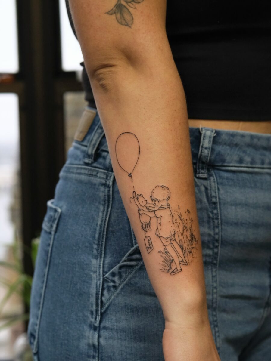 Heartfelt tribute through playful tattoo design Tattoo Design