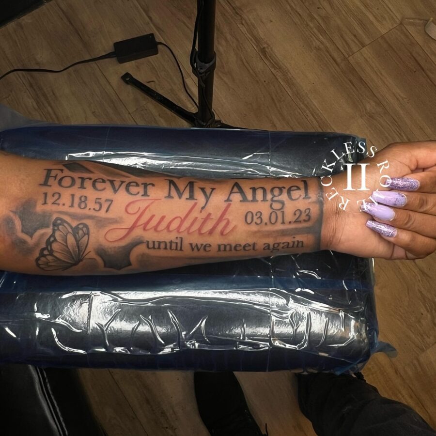 Meaningful tribute tattoo to a lost loved one Tattoo Design
