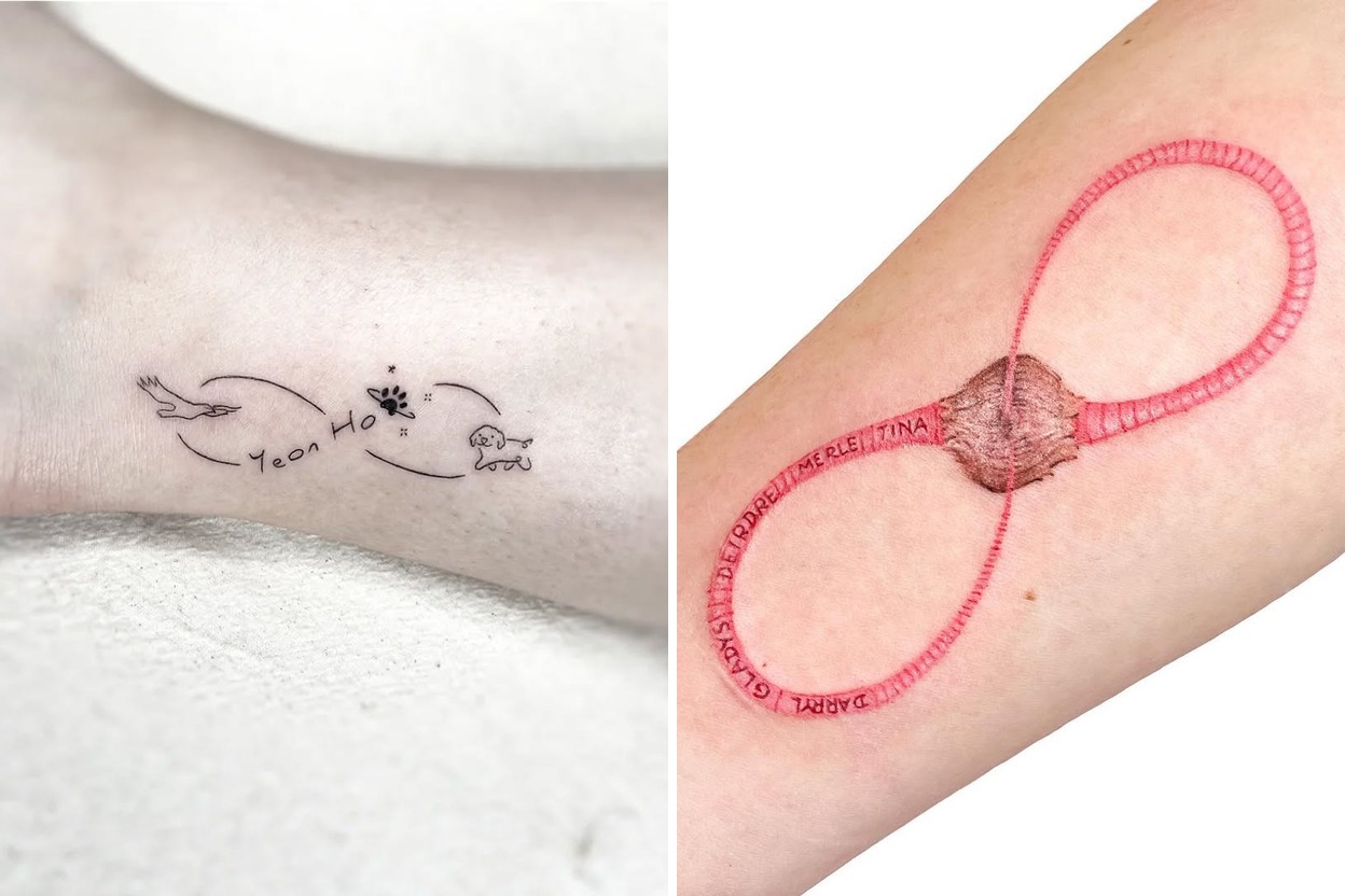 43+ Infinity Tattoo Ideas & Inspiration Featured Lookbook Collage
