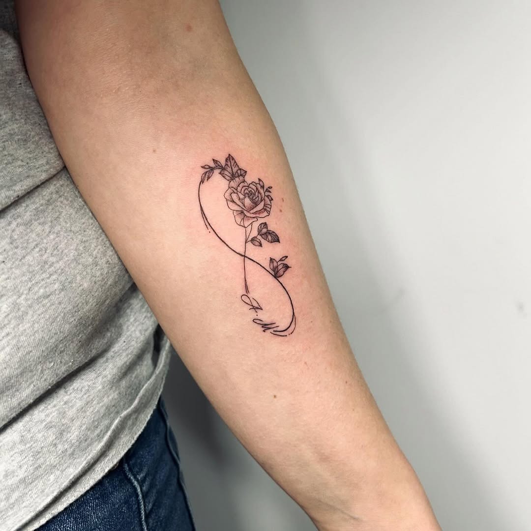 Meaningful Infinity Tattoo for Parents Tattoo Design