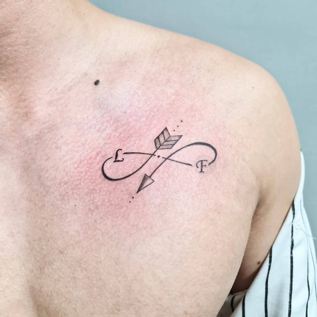 Minimalist Infinity Tattoo on Inner Wrist Tattoo Design