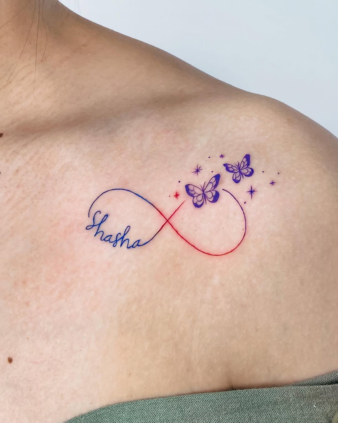 Personalized infinity tattoo with significant dates Tattoo Design