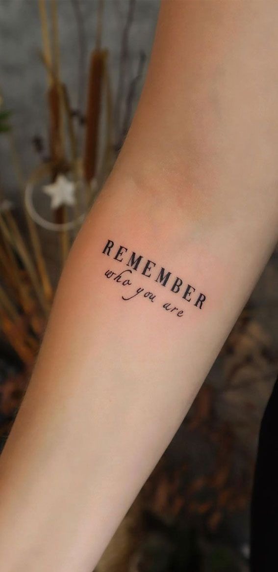 Remember Who You Are, a tattoo design rendered in delicate fine-line for the back.