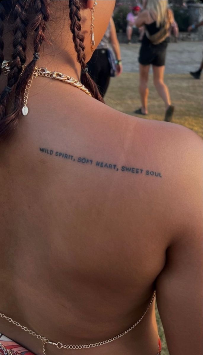 Wild Spirit, Sweet Soul, a tattoo design rendered in clean detailed linework.