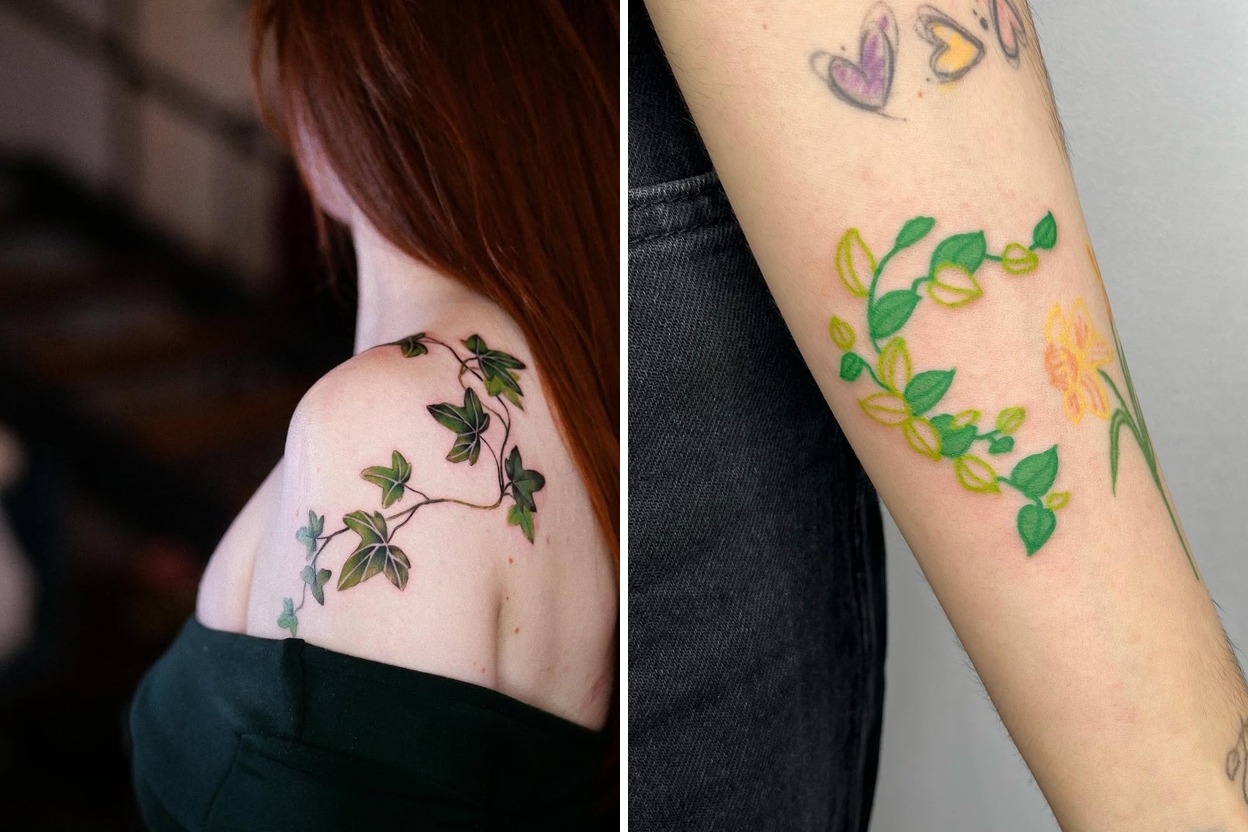 35+ Ivy Tattoo Ideas With Clean Modern Artistry Featured Lookbook Collage