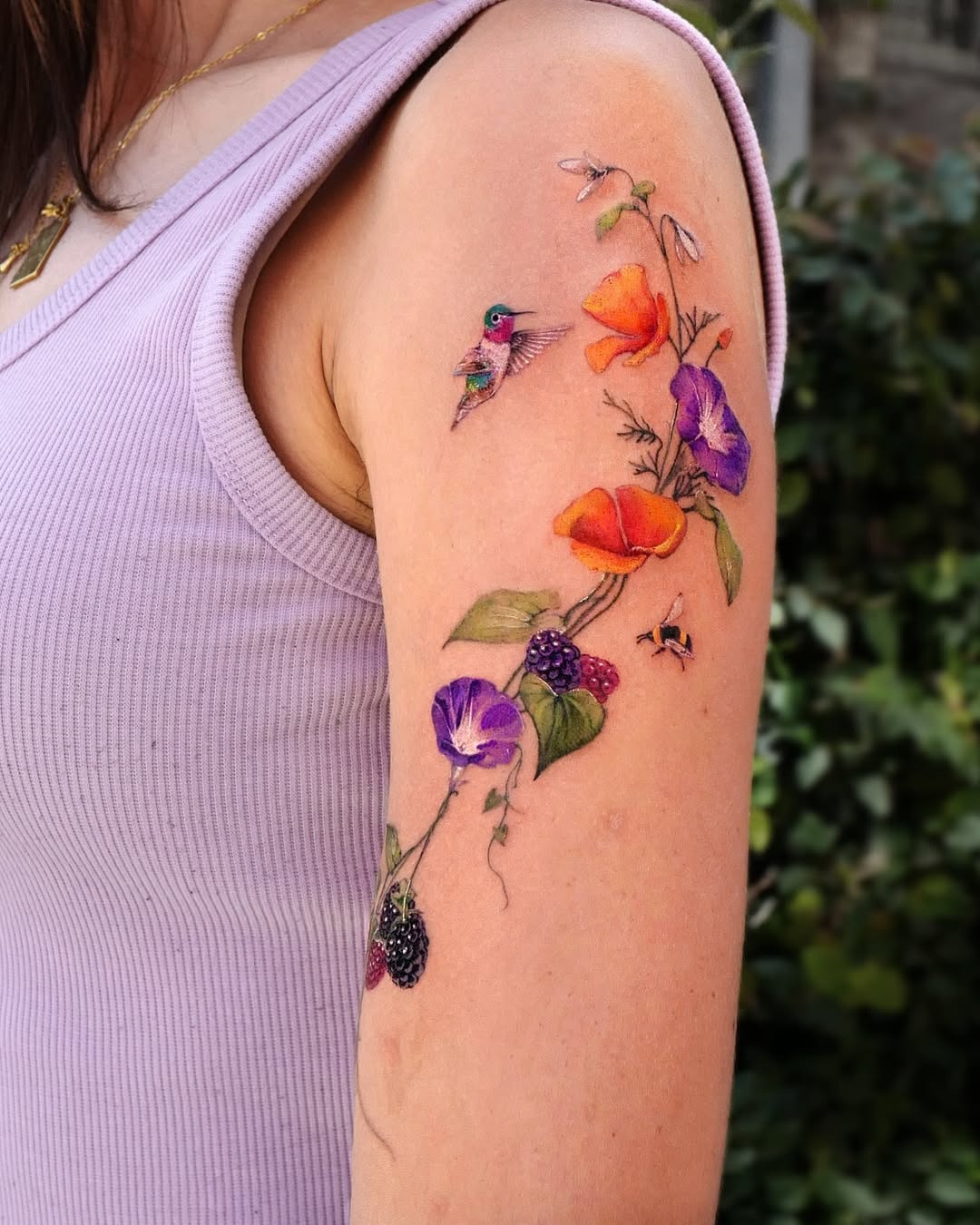 Stunning Ivy-Inspired Floral Tattoo Design Tattoo Design