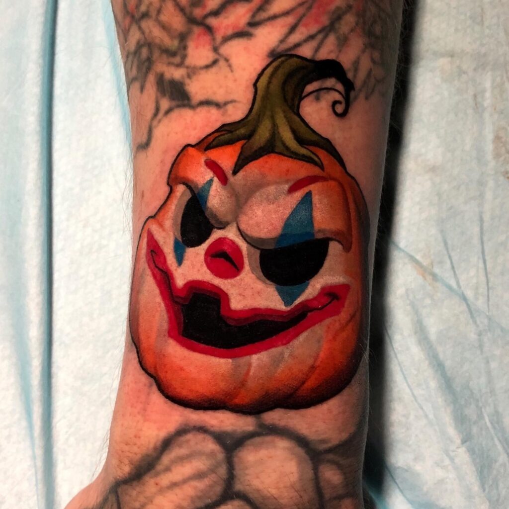 Evil Clown Jack O' Lantern Tattoo Tattoo Design