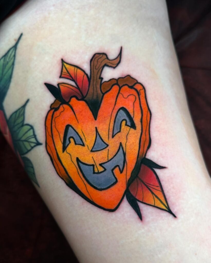Grinning Jack O' Lantern Tattoo Tattoo Design