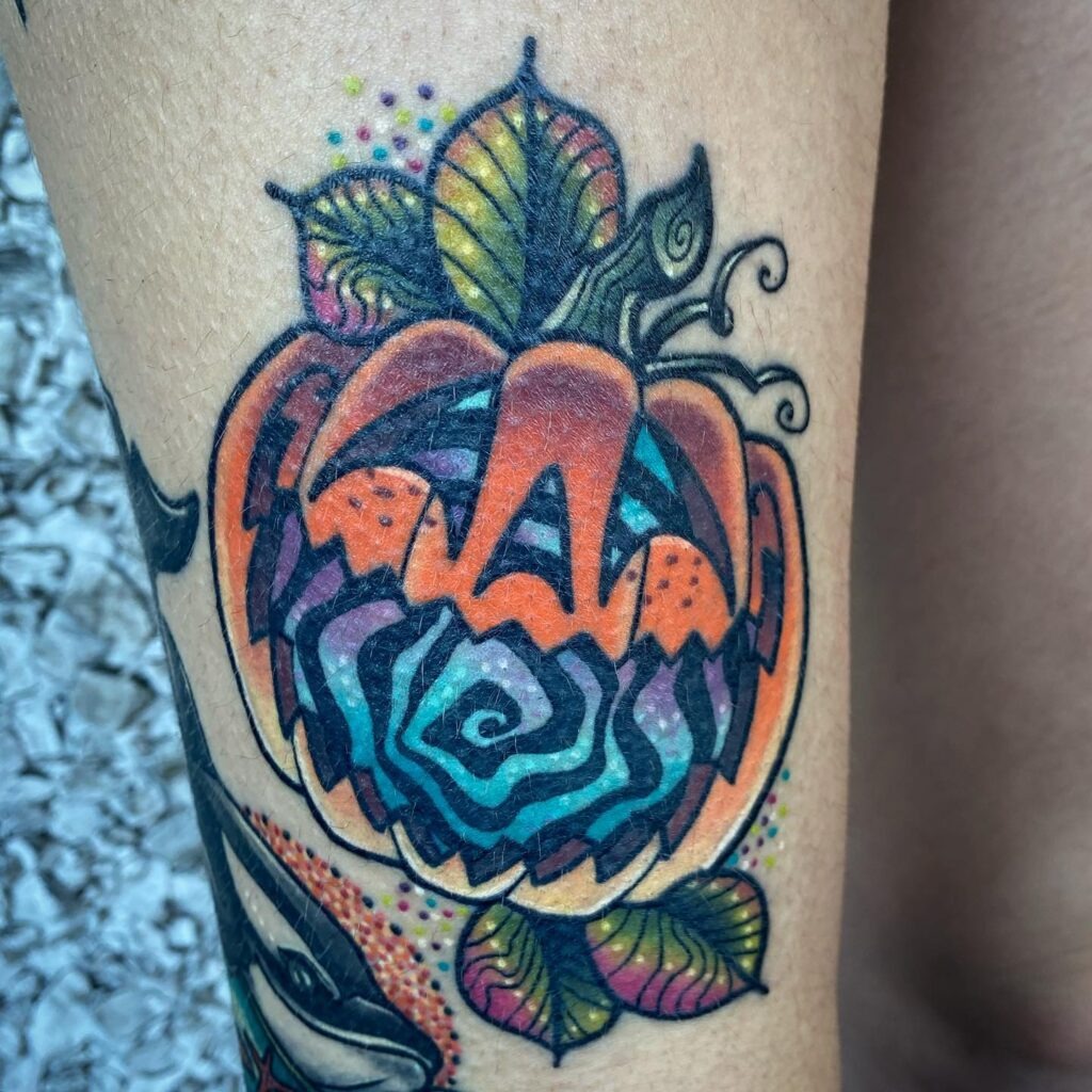 Psychedelic Jack O' Lantern Tattoo Tattoo Design