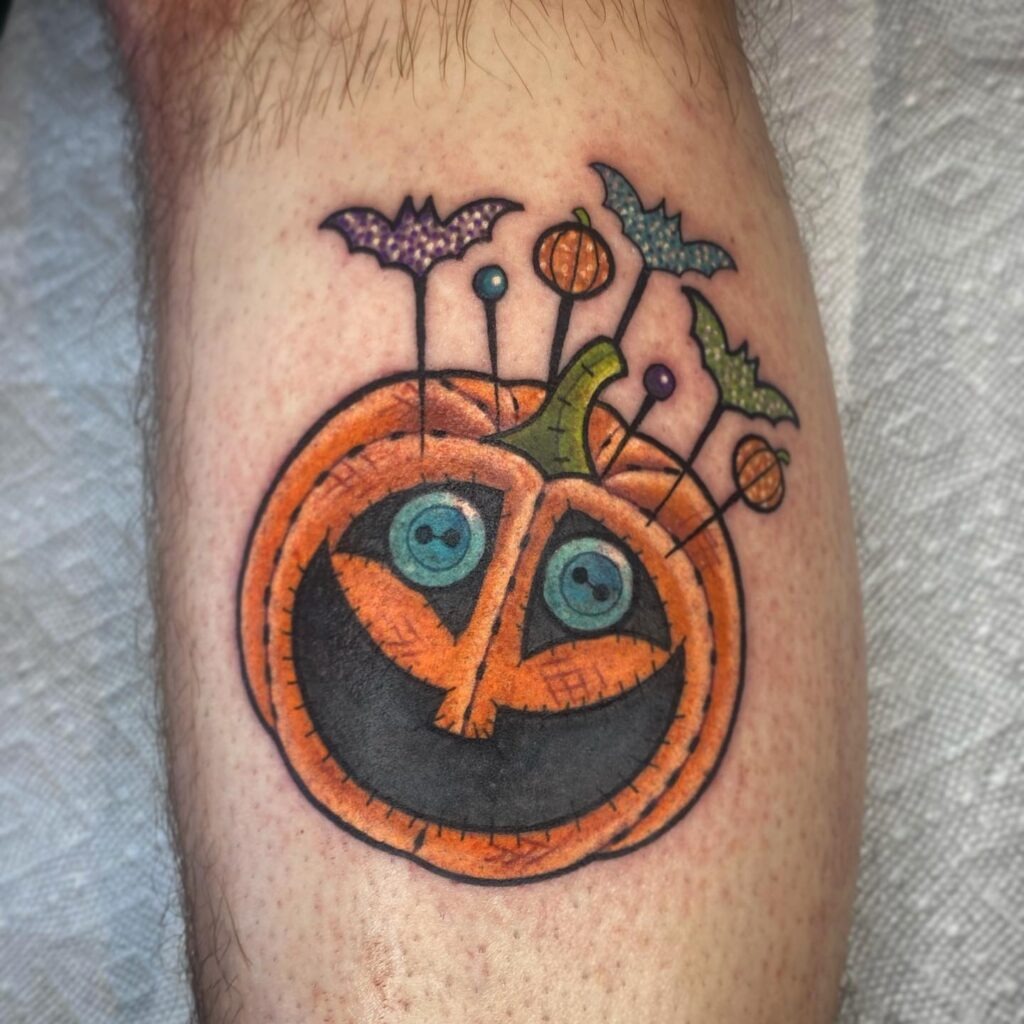 Voodoo-Inspired Jack O' Lantern Tattoo Tattoo Design