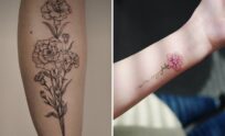 January Birth Flower Tattoo Ideas For Minimalist and Expressive Tattoos
