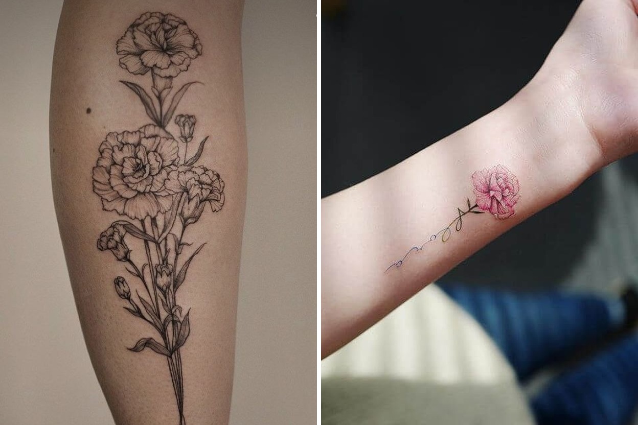 January Birth Flower Tattoo Ideas For Minimalist and Expressive Tattoos Featured Lookbook Collage