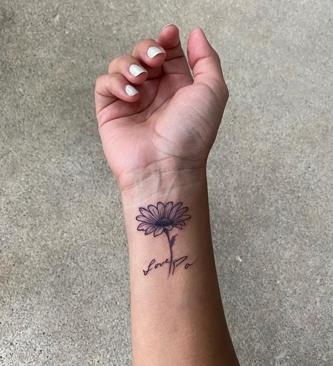 Fine Line Carnation Cluster Tattoo Design