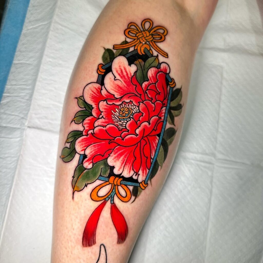 Decorative Frame Japanese Peony Tattoo Tattoo Design