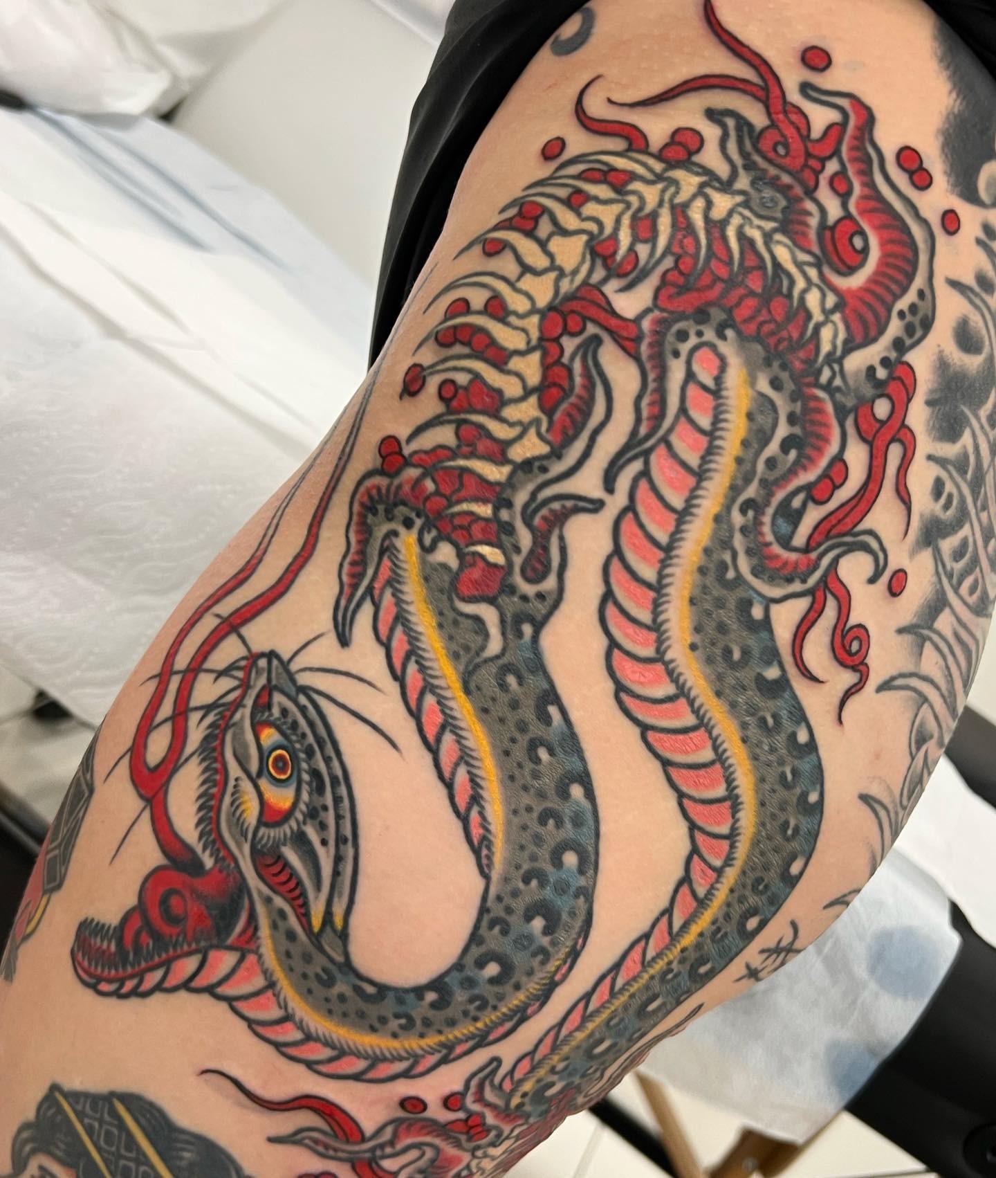 Centipede Japanese Traditional Tattoo Tattoo Design