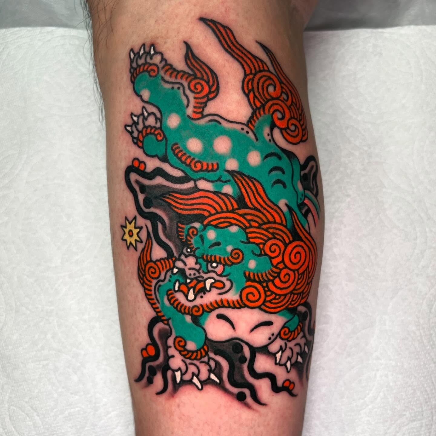 Foo Dog Japanese Traditional Tattoo Tattoo Design