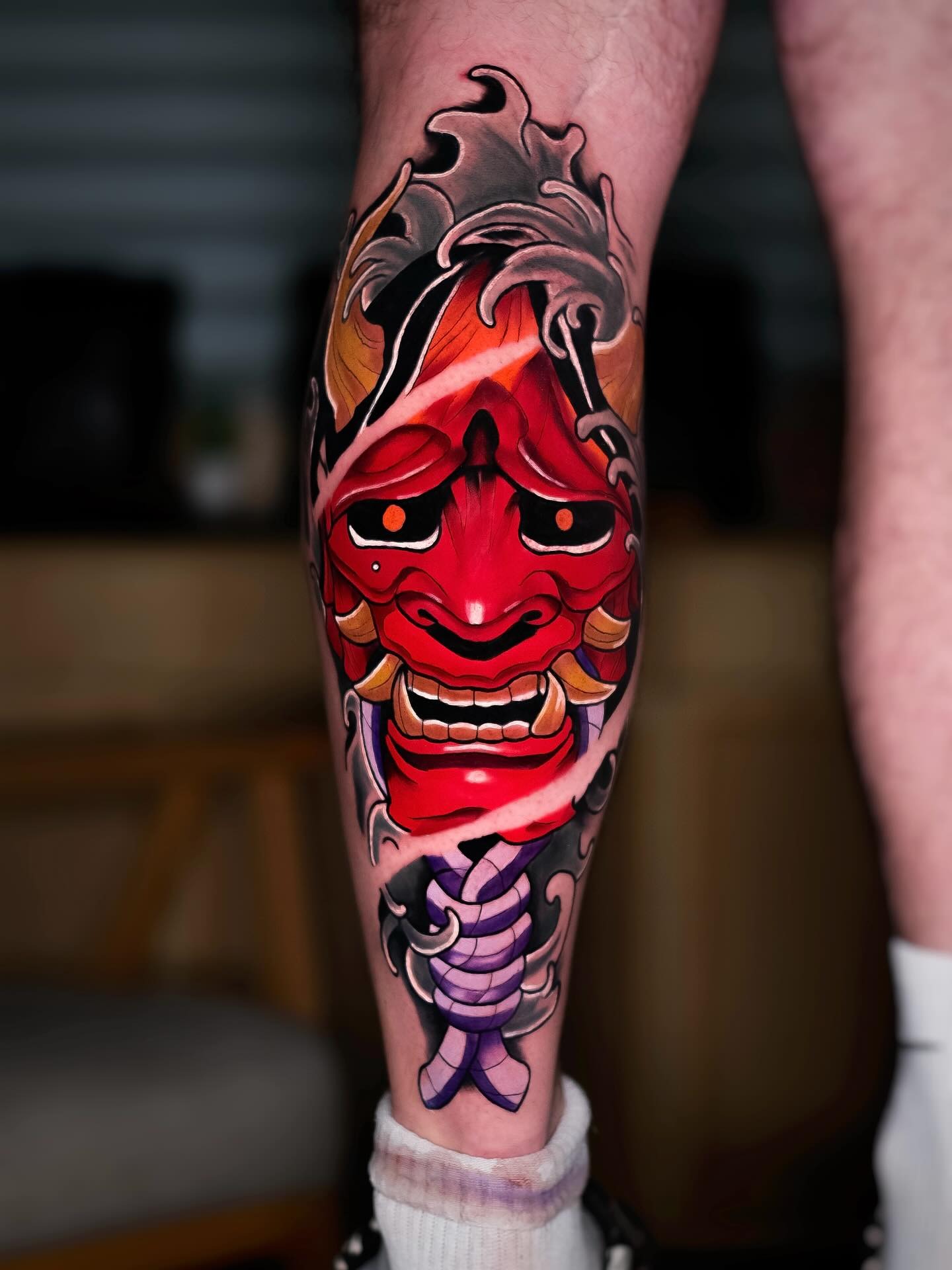 Hannya Mask Japanese Traditional Tattoo Tattoo Design