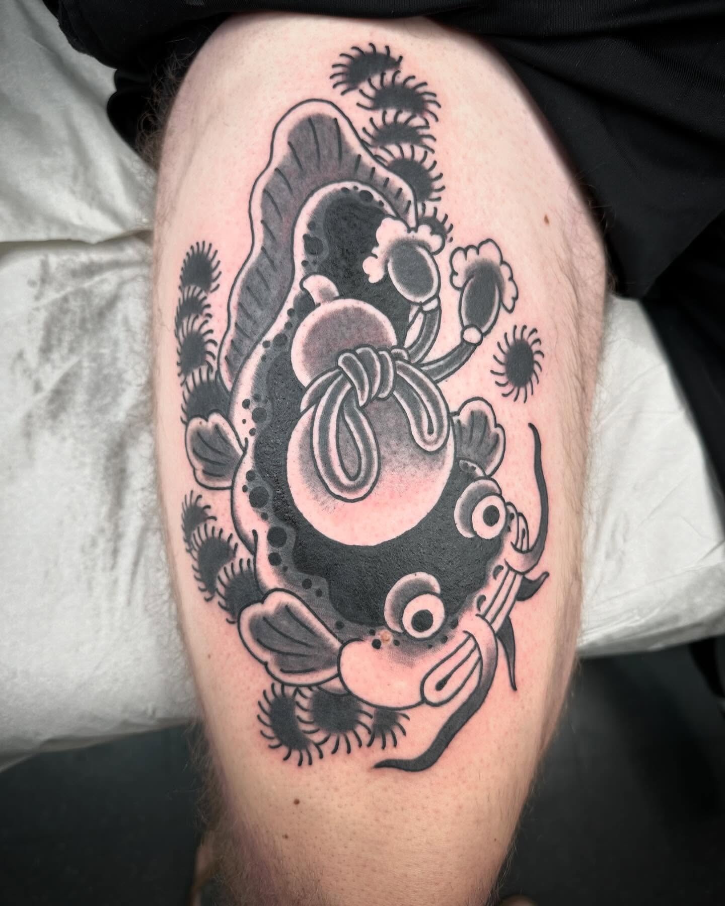 Lucky Catfish Japanese Traditional Tattoo Tattoo Design