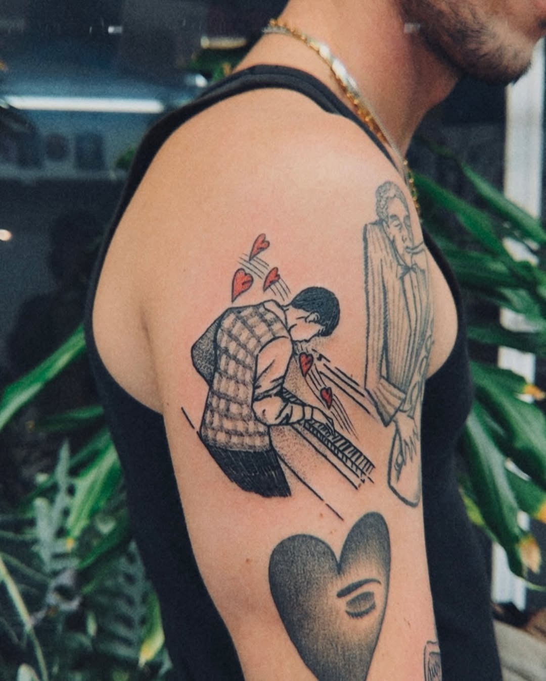 Musical Expression Through Unique Inked Art Tattoo Design