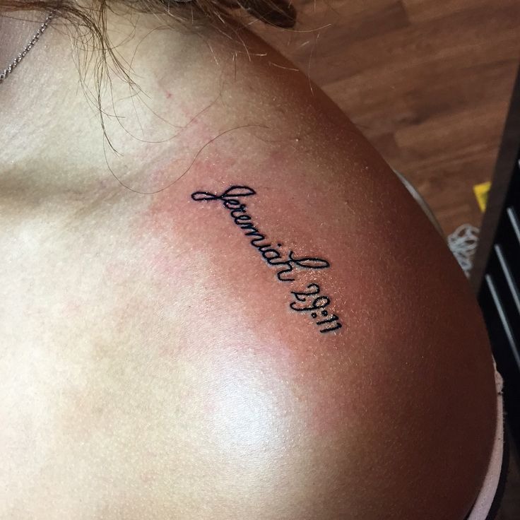 Ornamental Cursive Collarbone Tattoo Tattoo Design
