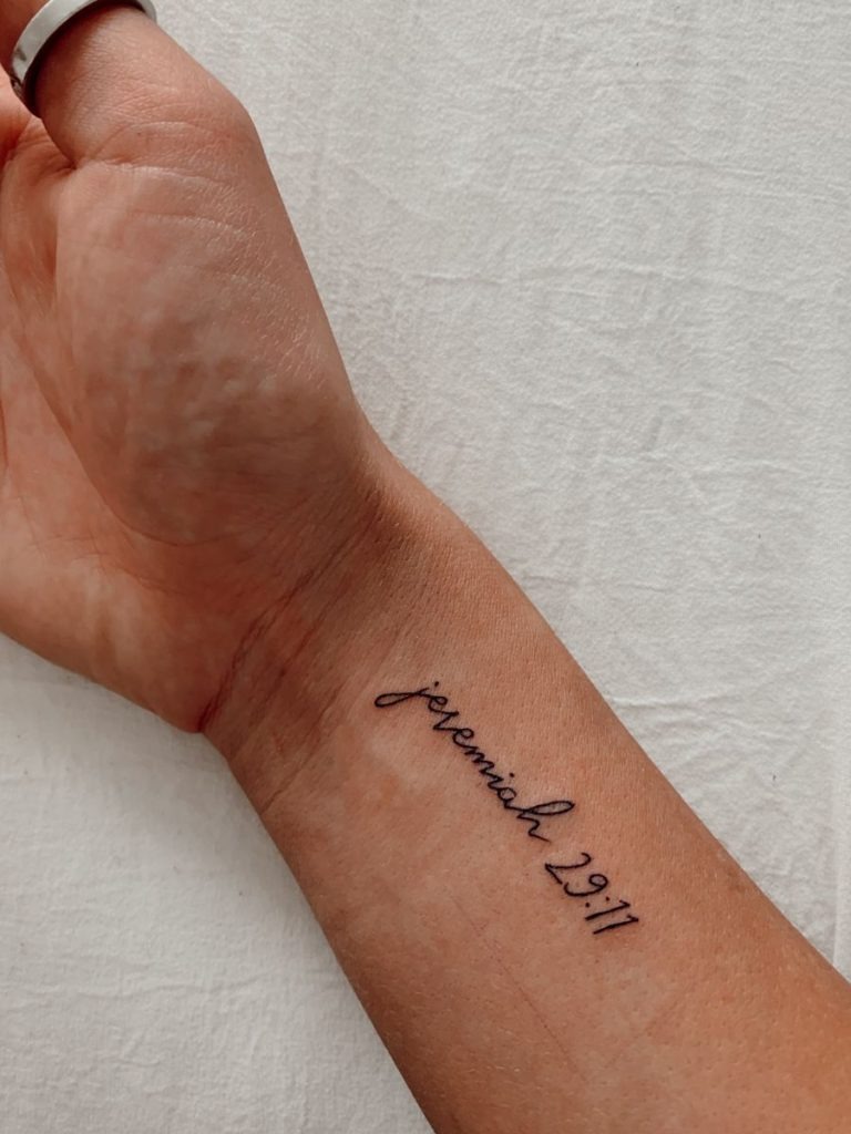 Roman Numeral Integration Tattoo Design
