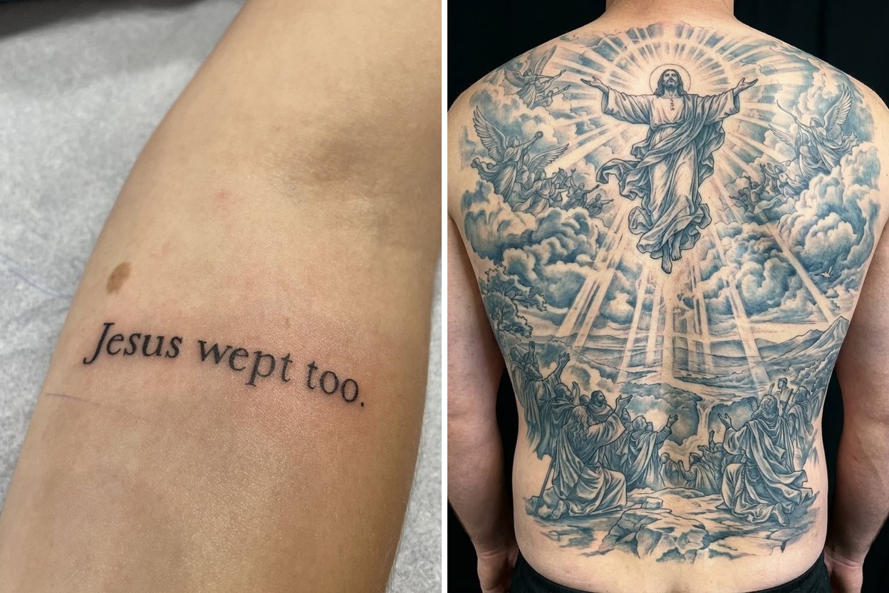 26+ Jesus Tattoo Ideas That Feel Meaningful Powerful and Personal Featured Lookbook Collage
