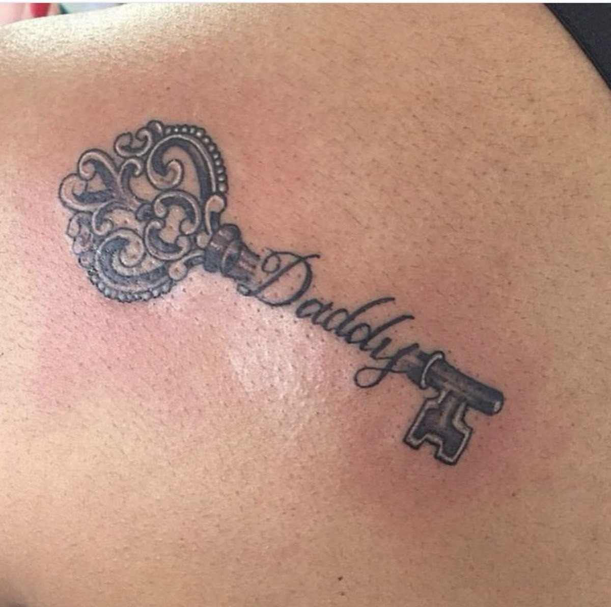 Daddy Script Key Tattoo Tattoo Design