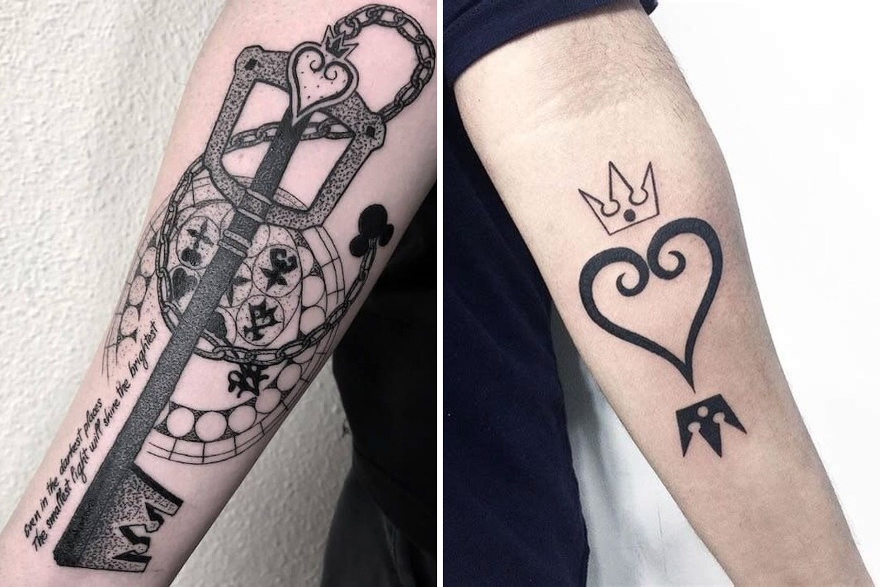 25 Kingdom Hearts Tattoo Ideas Filled With Magic Memory And Heart Featured Lookbook Collage