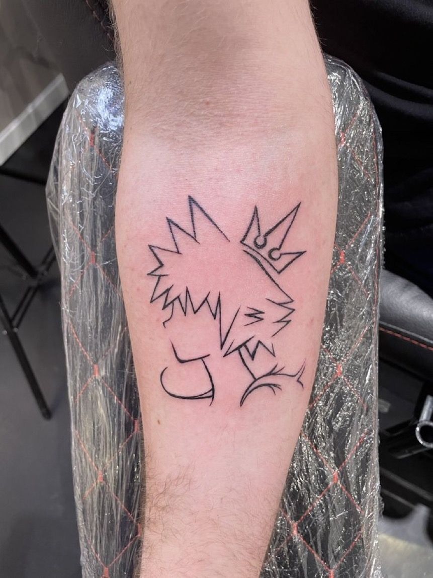Minimalist Sora Line Art Tattoo Design
