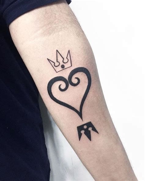 Simple Kingdom Hearts Symbol Trio Tattoo Design