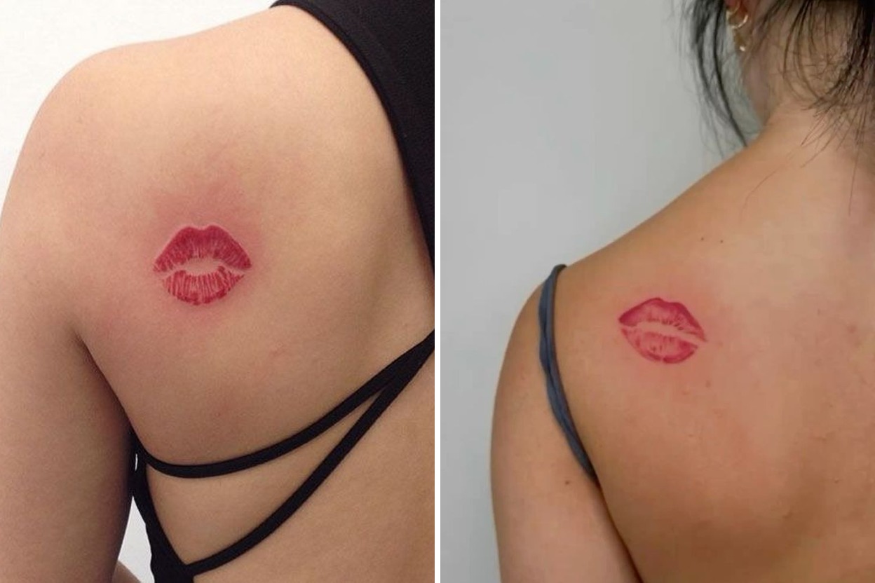 31+ Kiss Tattoo Ideas & Inspiration Featured Lookbook Collage