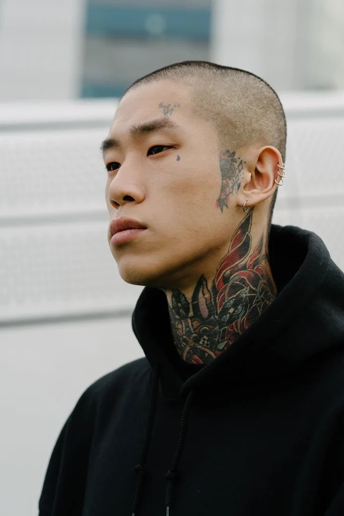 Bold Neck and Facial Tattoos: A Statement of Identity Tattoo Design