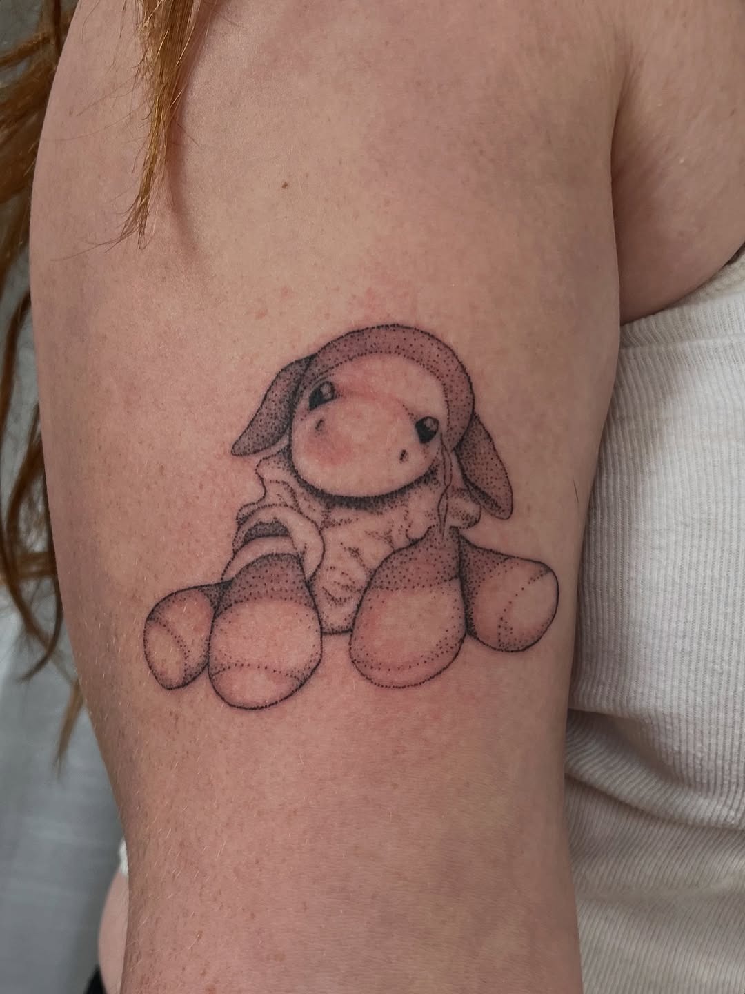 Charming vintage lamb tattoo with playful vibes Tattoo Design