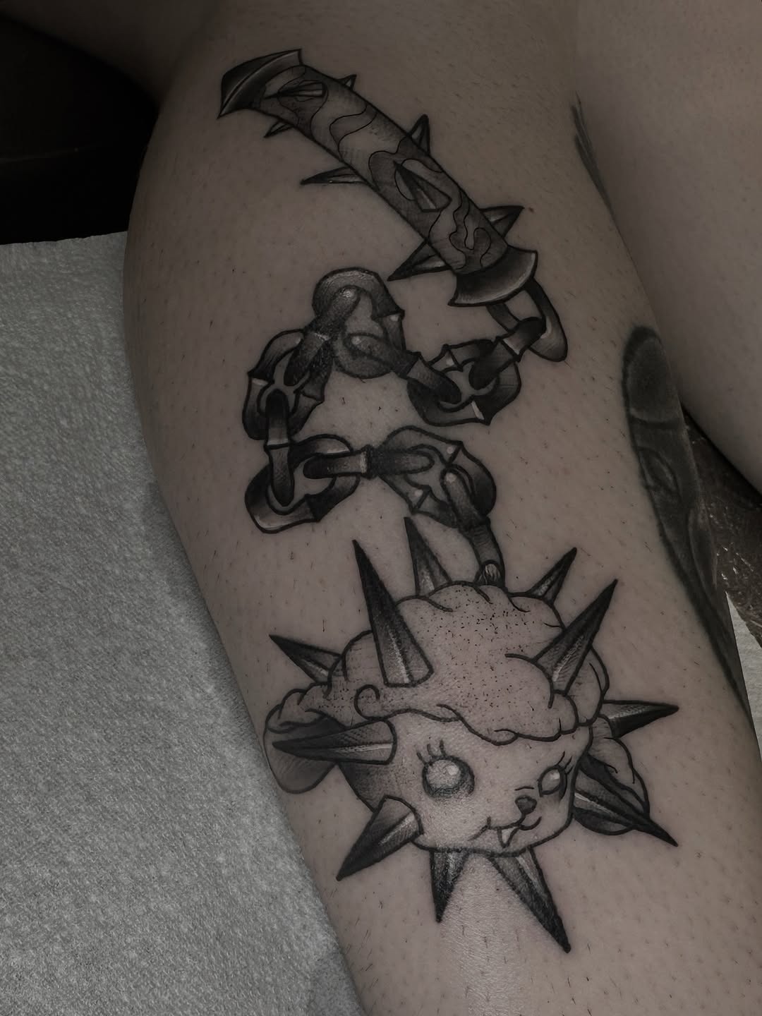 Unique lamb tattoo with a fierce twist Tattoo Design
