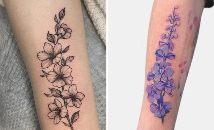 33+ Larkspur Tattoo Ideas & Inspiration