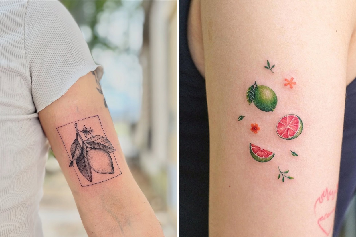 31+ Lemon Tattoo Ideas & Inspiration Featured Lookbook Collage