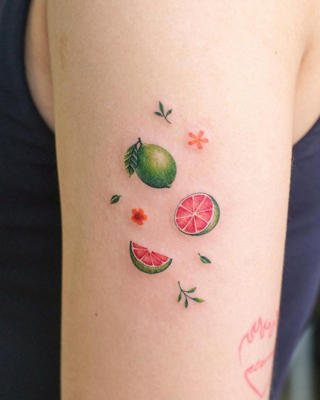 Fresh and Vibrant Lemon Tattoo Collection Tattoo Design