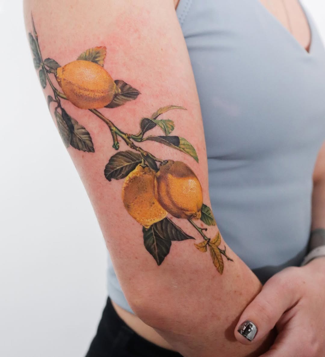 Vibrant and Lively Lemon Tattoo Design Tattoo Design