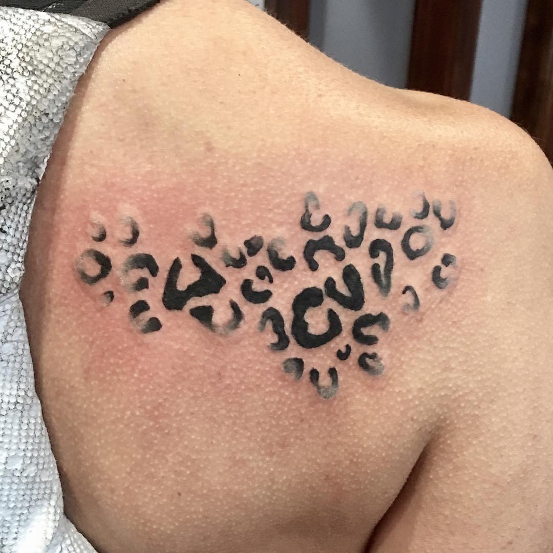 Abstract Leopard Print Spots Tattoo Tattoo Design