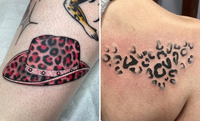 Leopard Print Tattoo Ideas For Minimalist and Expressive Tattoos