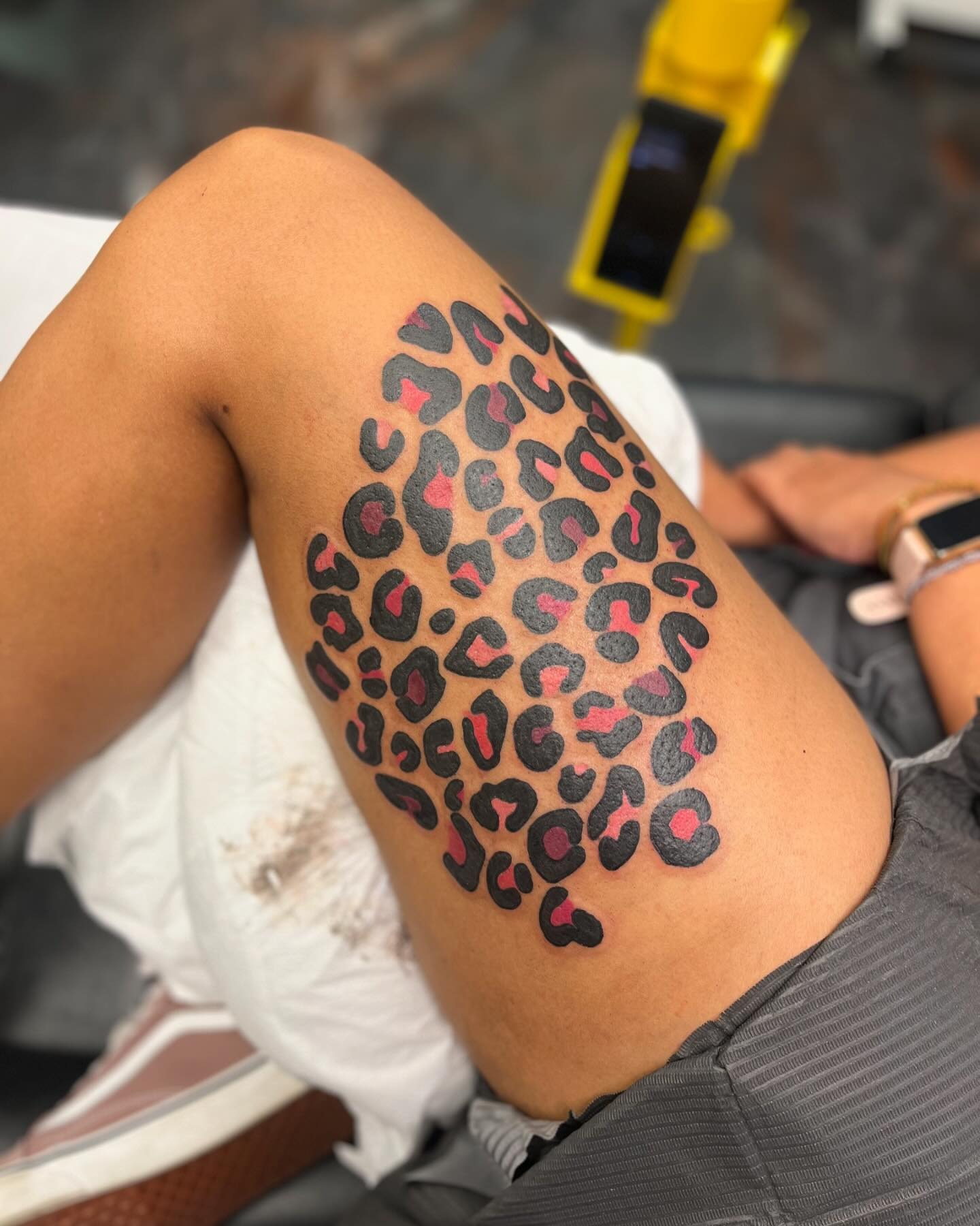 Leopard Print Ghost Tattoo Tattoo Design