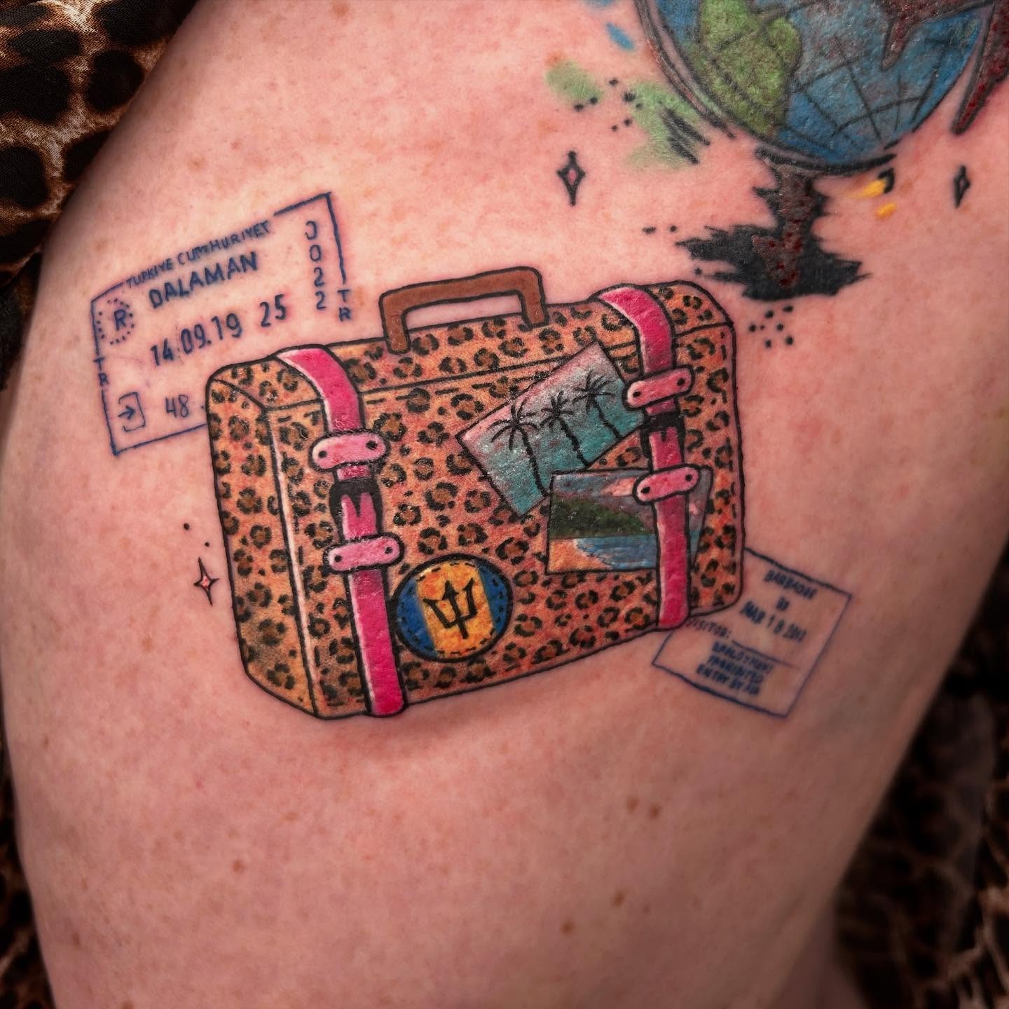 Leopard Print Heart Outline Tattoo Tattoo Design