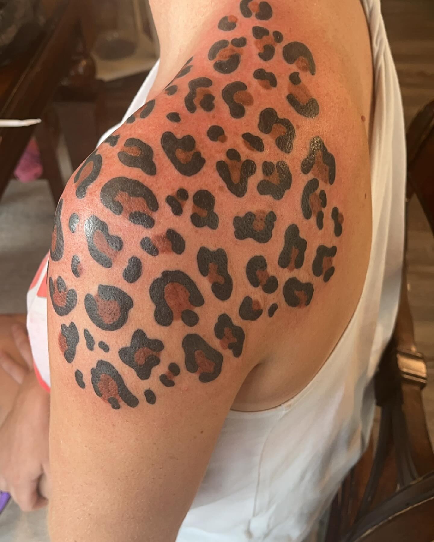 Leopard Print Thigh Pattern Tattoo Tattoo Design