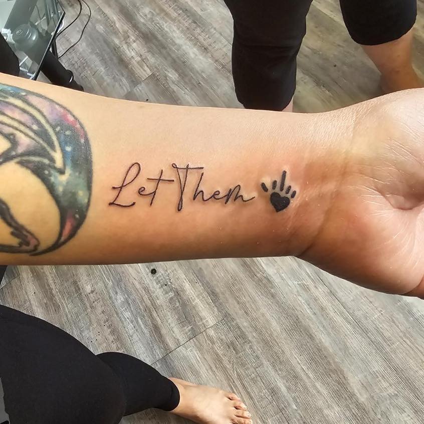 Let Them Heart Tattoo Tattoo Design