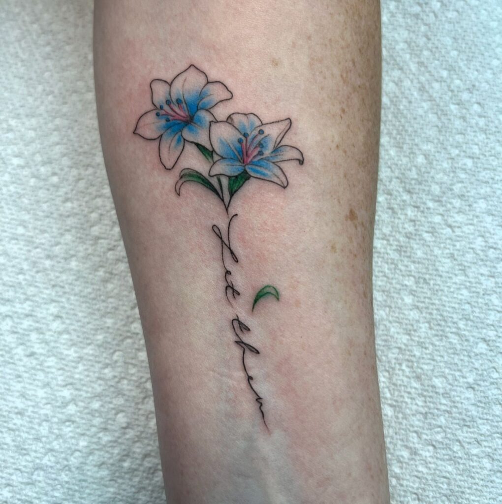 Let Them Lily Tattoo Tattoo Design