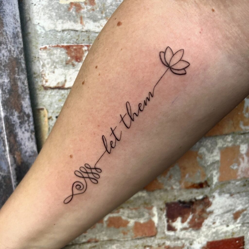 Let Them Lotus Tattoo Tattoo Design