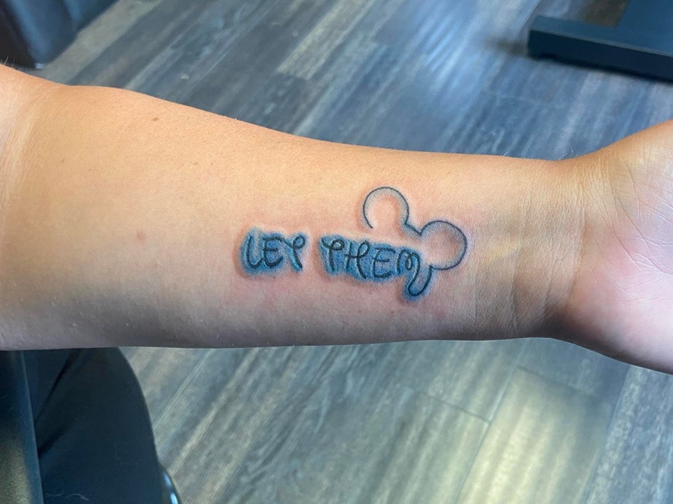 Let Them Playful Script Tattoo Tattoo Design