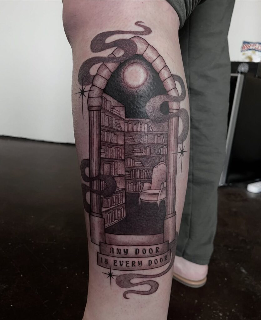 Portal Library Doorway Tattoo Tattoo Design