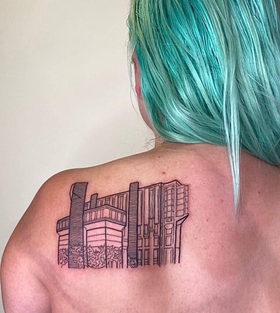 Robarts Library Linework Tattoo Tattoo Design