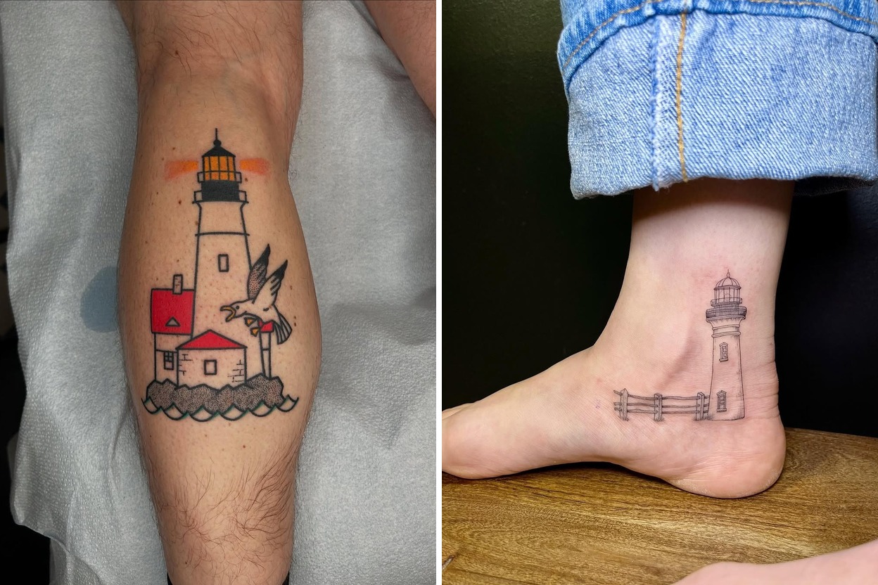 37+ Lighthouse Tattoo Ideas For Expressive Body Art Featured Lookbook Collage